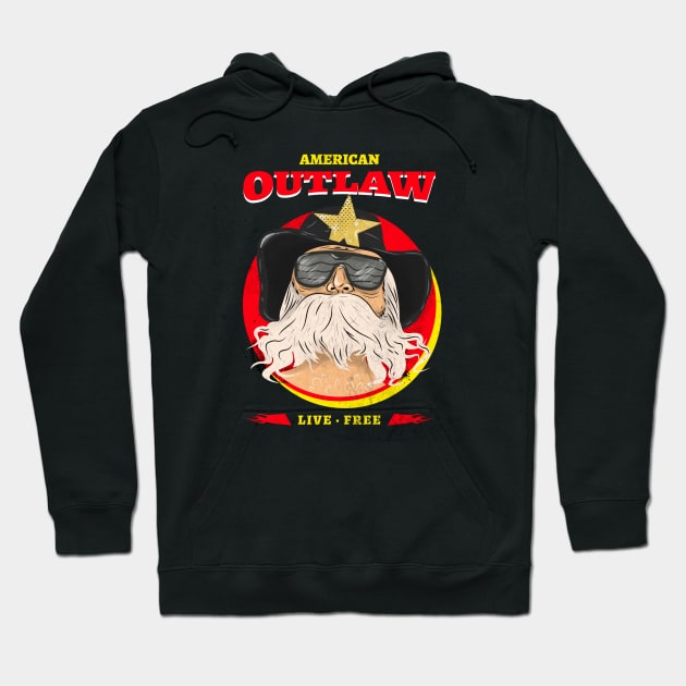 American Outlaw Hoodie by Retro Patriot